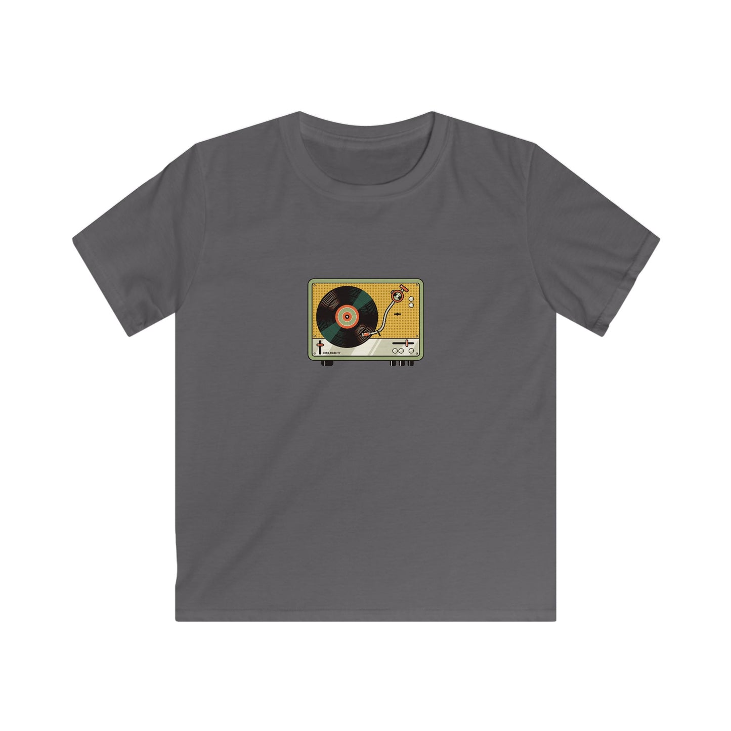 Kids Softstyle Tee - record player