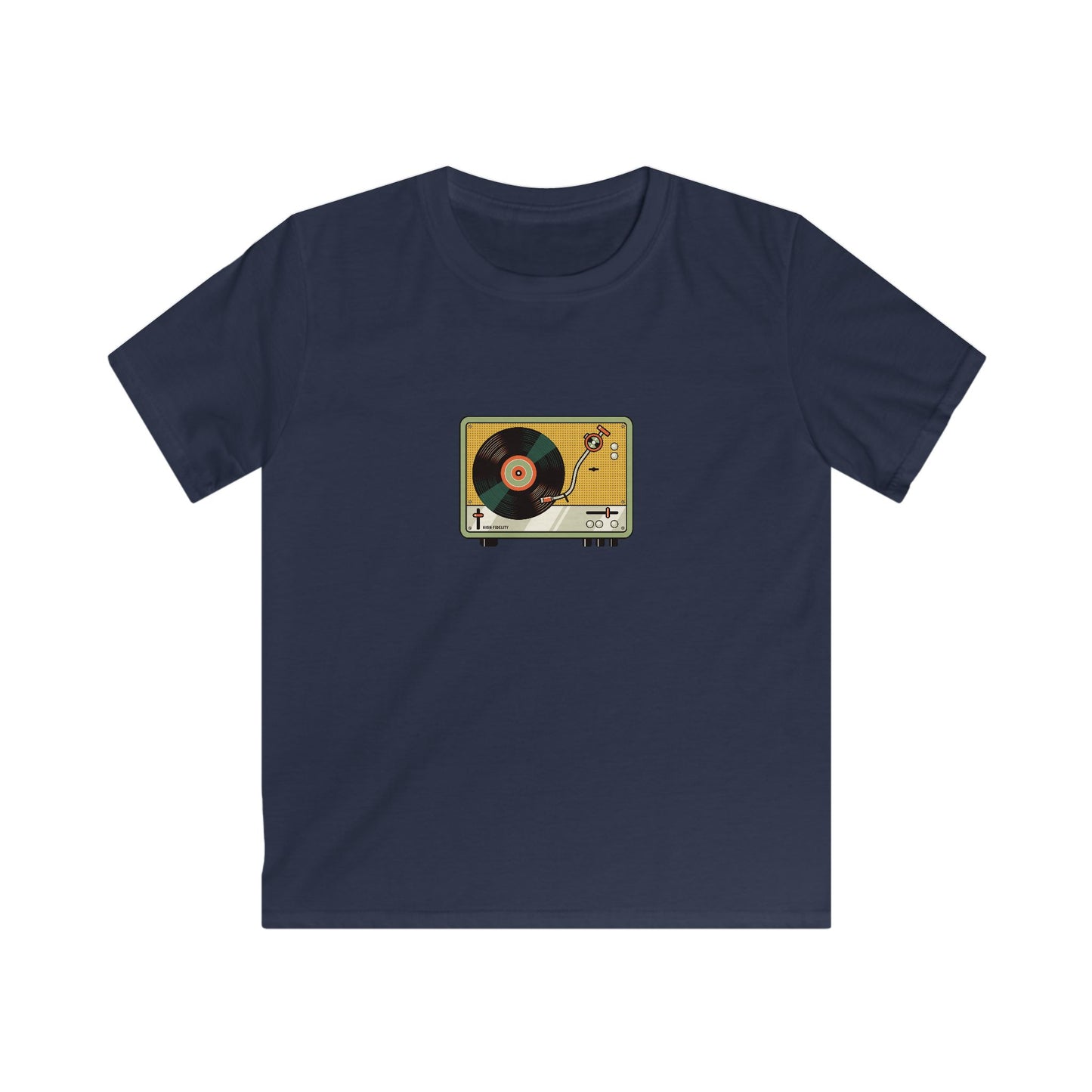 Kids Softstyle Tee - record player