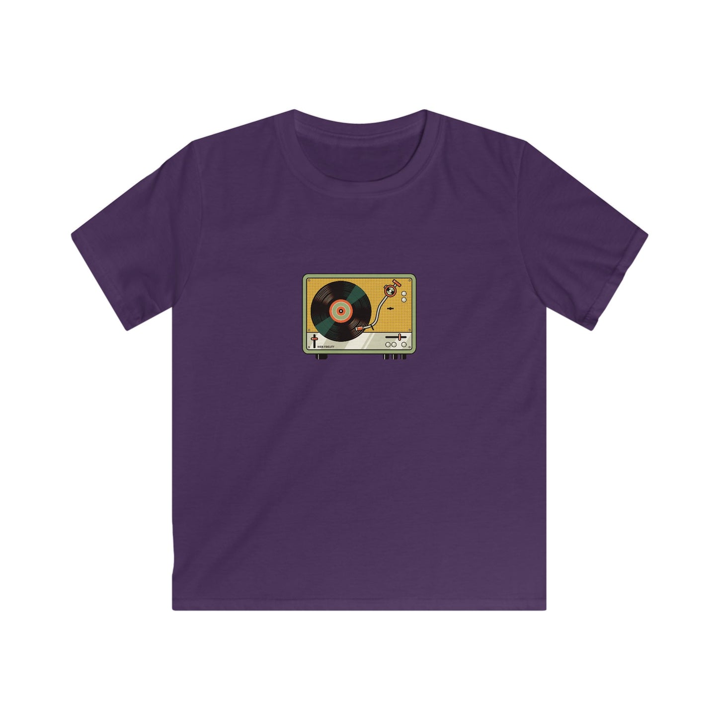Kids Softstyle Tee - record player