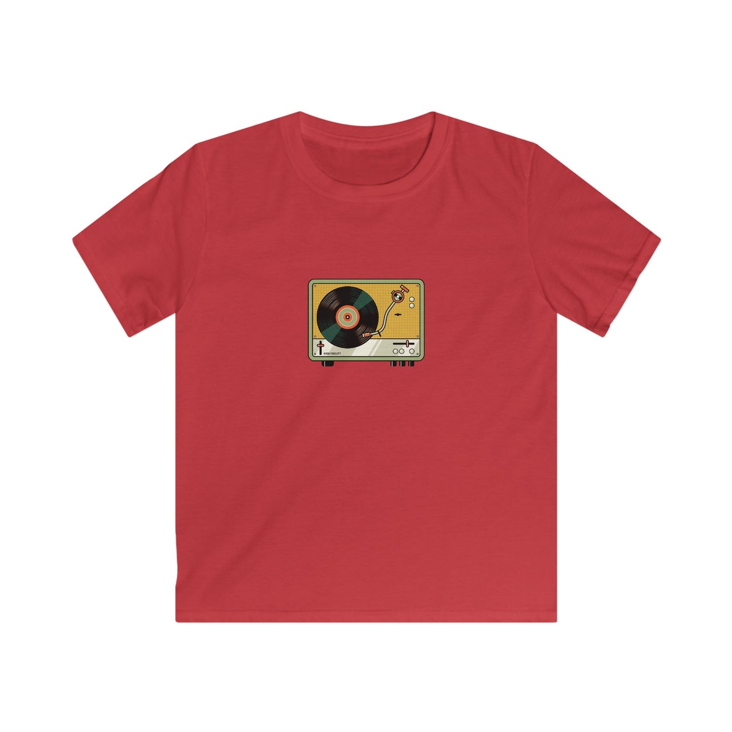 Kids Softstyle Tee - record player