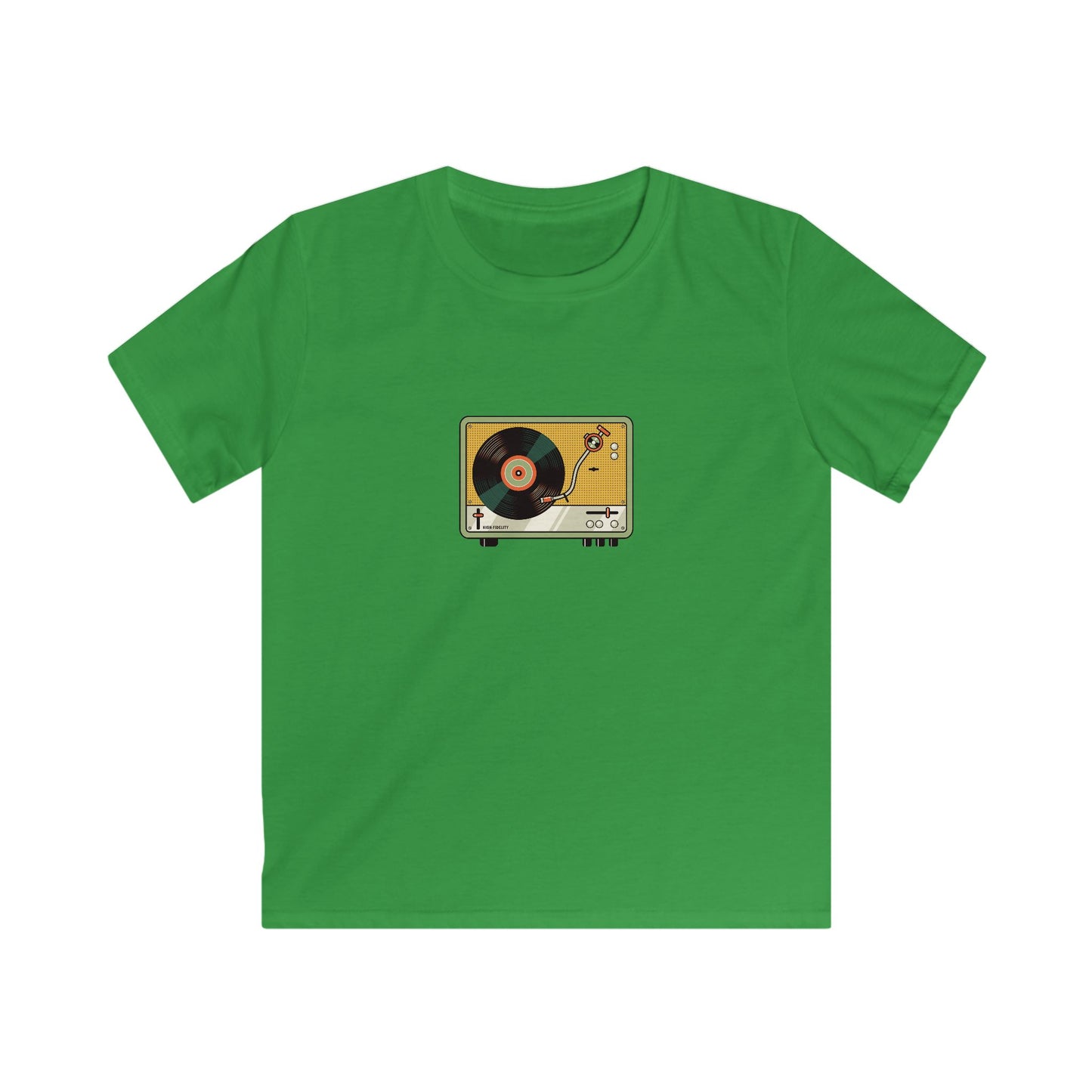 Kids Softstyle Tee - record player