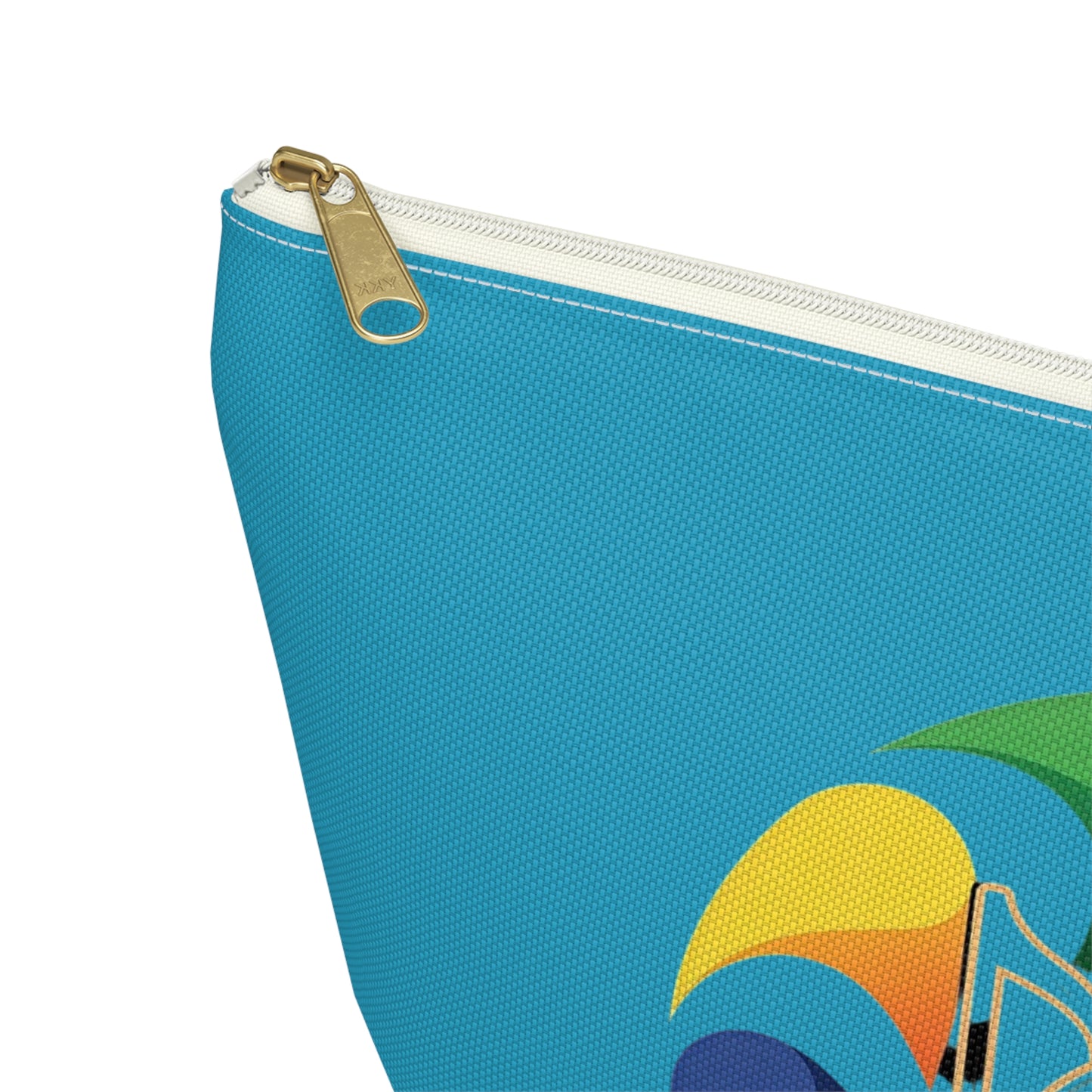 Music Notes Accessory Pouch — Colorful Treble Clef Cosmetic Bag