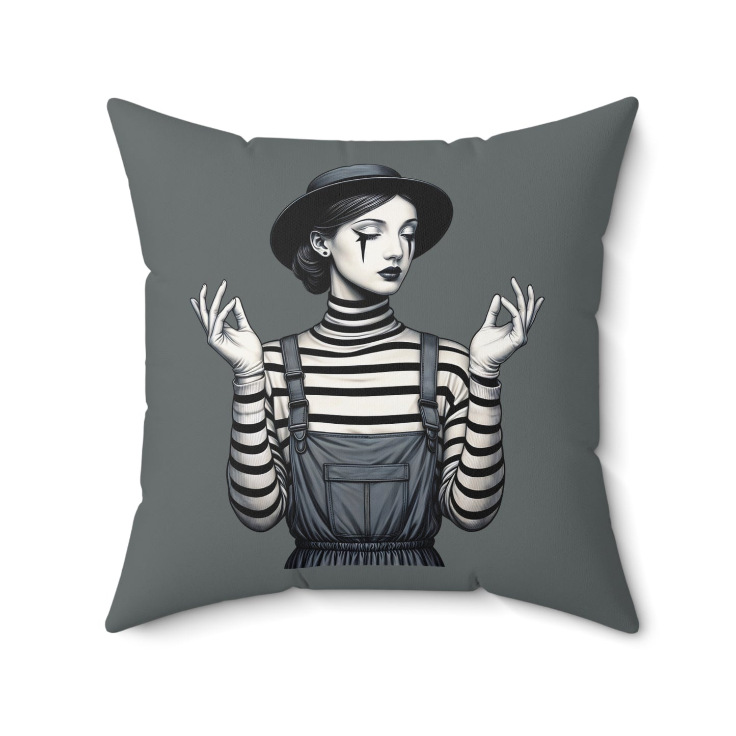 Trendy Bohemian Square Pillow, Decorative Cushion, Modern Accent Pillow