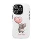 Cute Hippo Phone Case - Good Vibes Design, Animal Lover Gift, Fun Accessory, Birthday Present, Phone Accessories