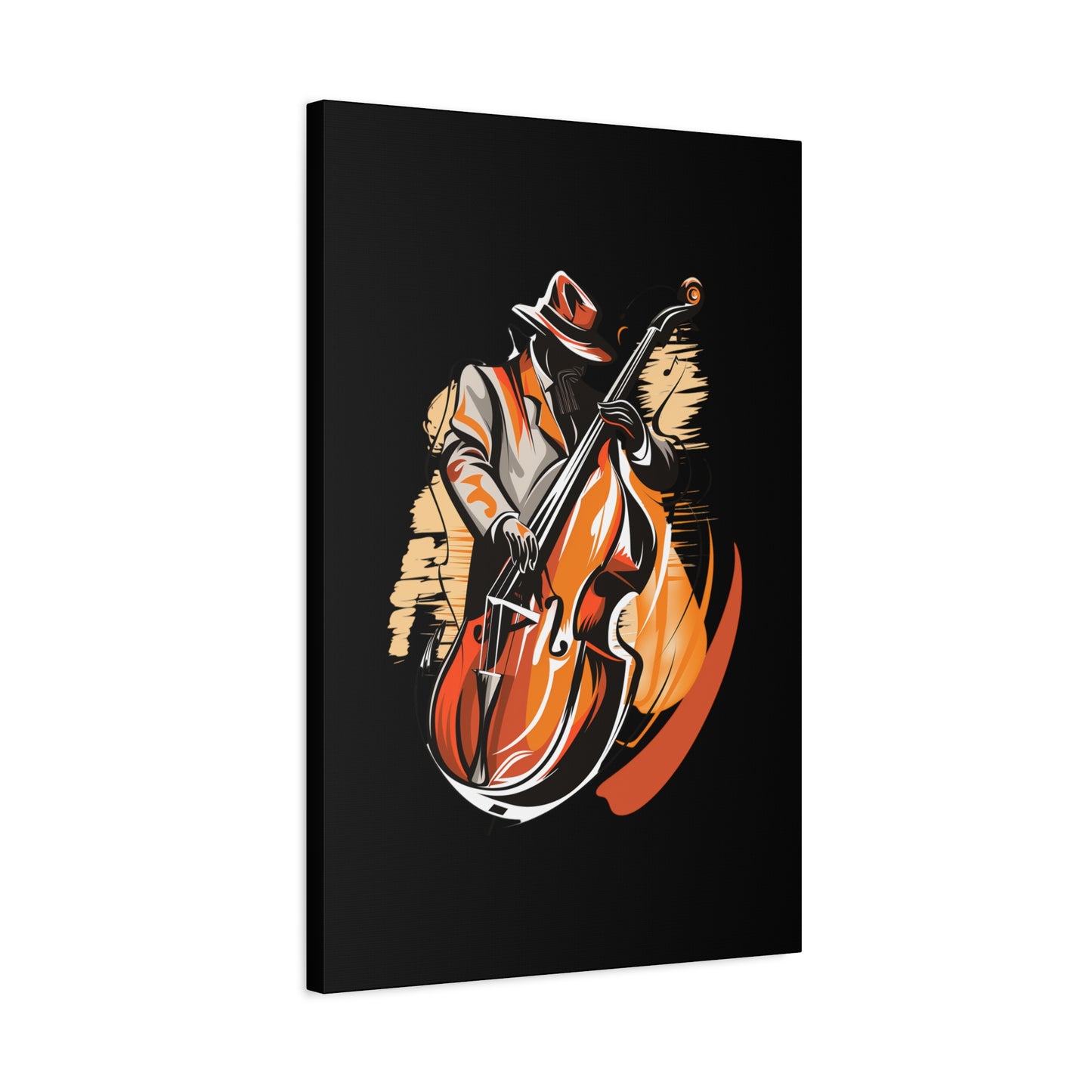 Matte Canvas, Stretched, 1.25" - Bass Player