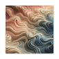 Abstract Swirl Matte Canvas Wall Art — Fluid Earth Tones, Stretched 1.25"