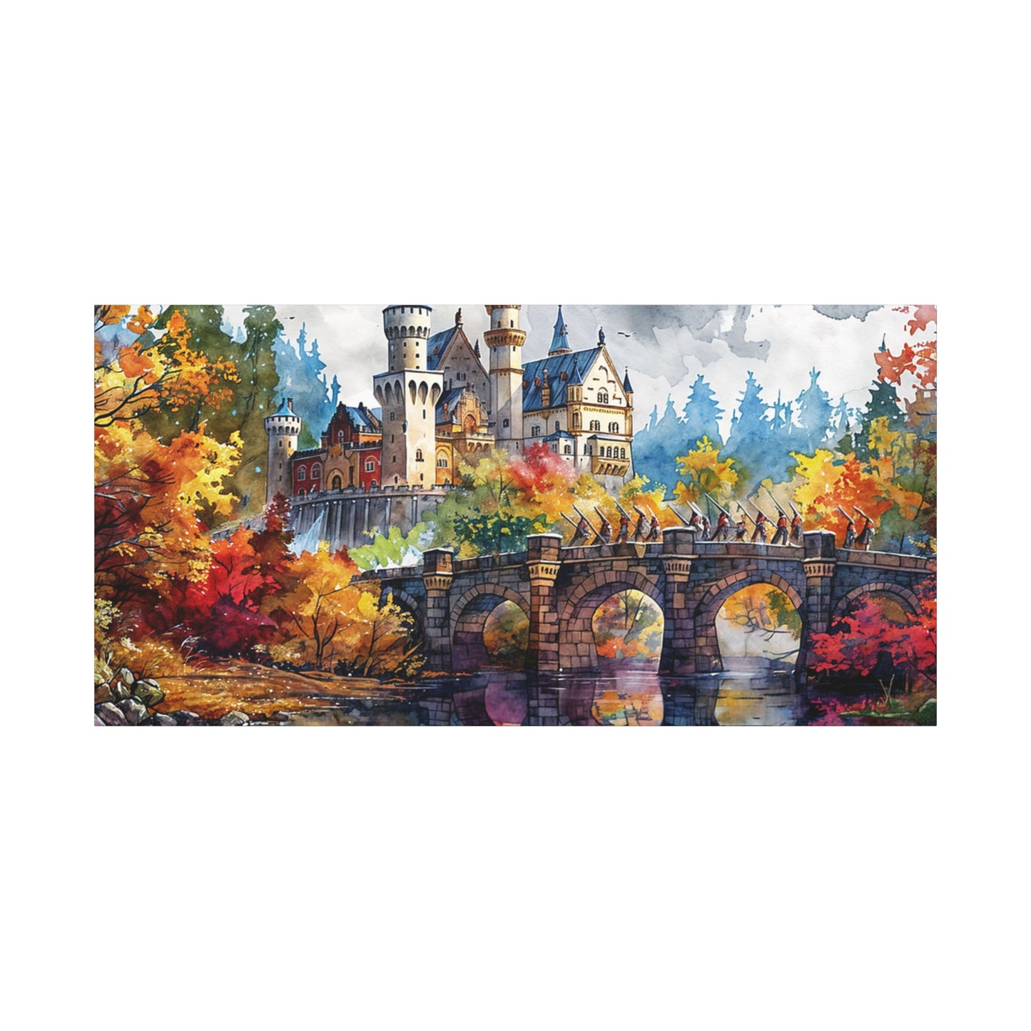 Matte Canvas, Stretched, 1.25" - Castle