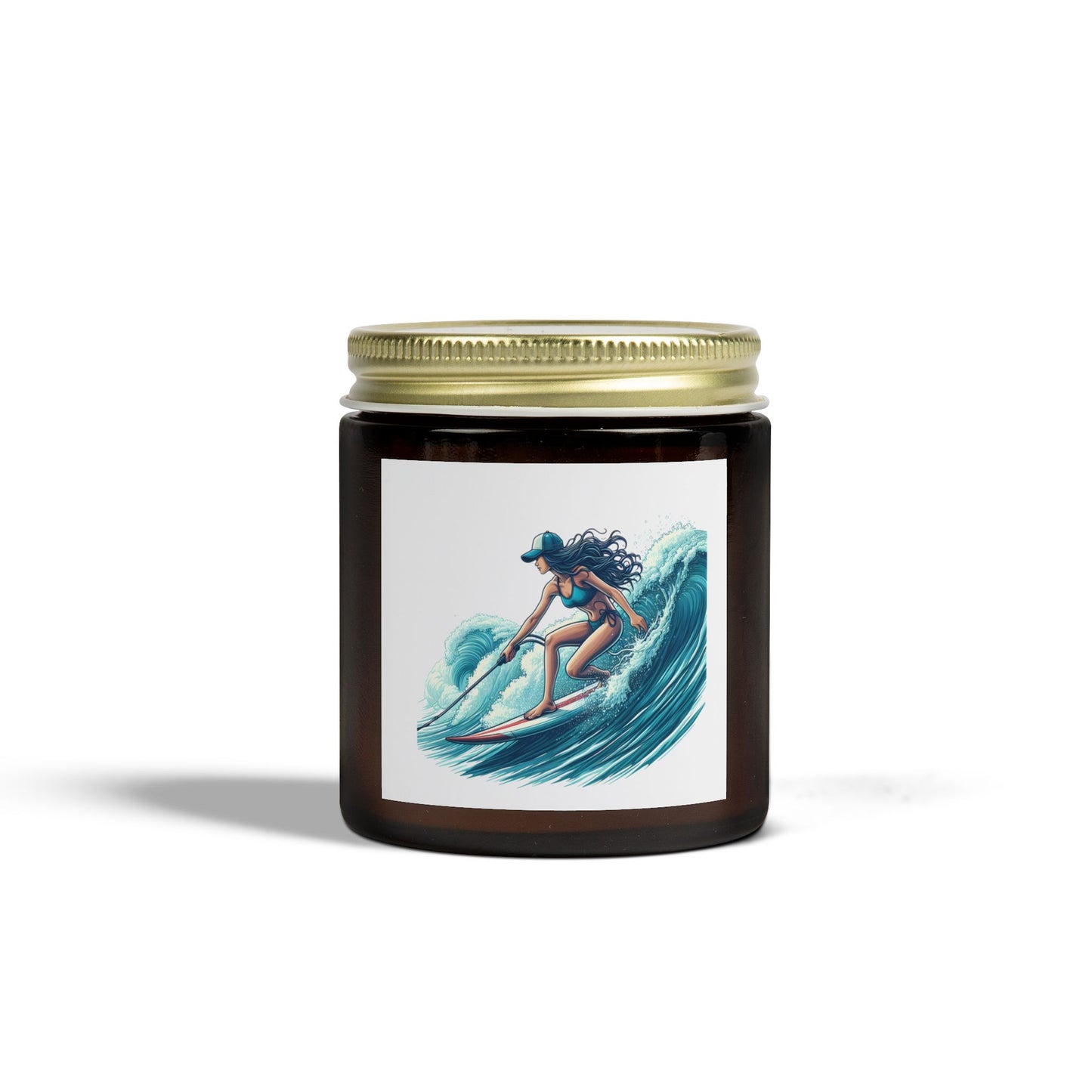 Scented Candles, Coconut Apricot Wax (4oz, 9oz) - Surfer