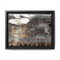 Framed Music Notes Canvas Print — Abstract Vintage Piano & Sheet Music Wall Art