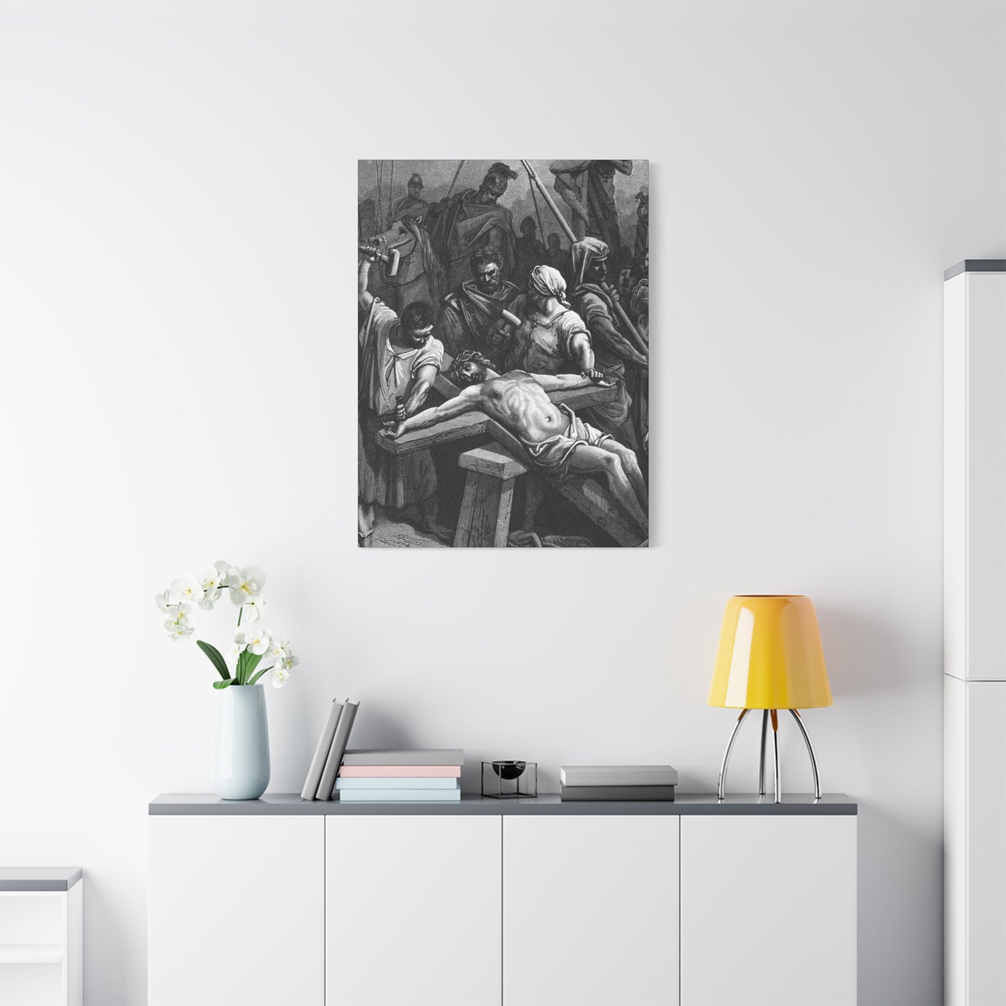 Crucifixion Art Matte Canvas Print – Stretched Religious Wall Decor