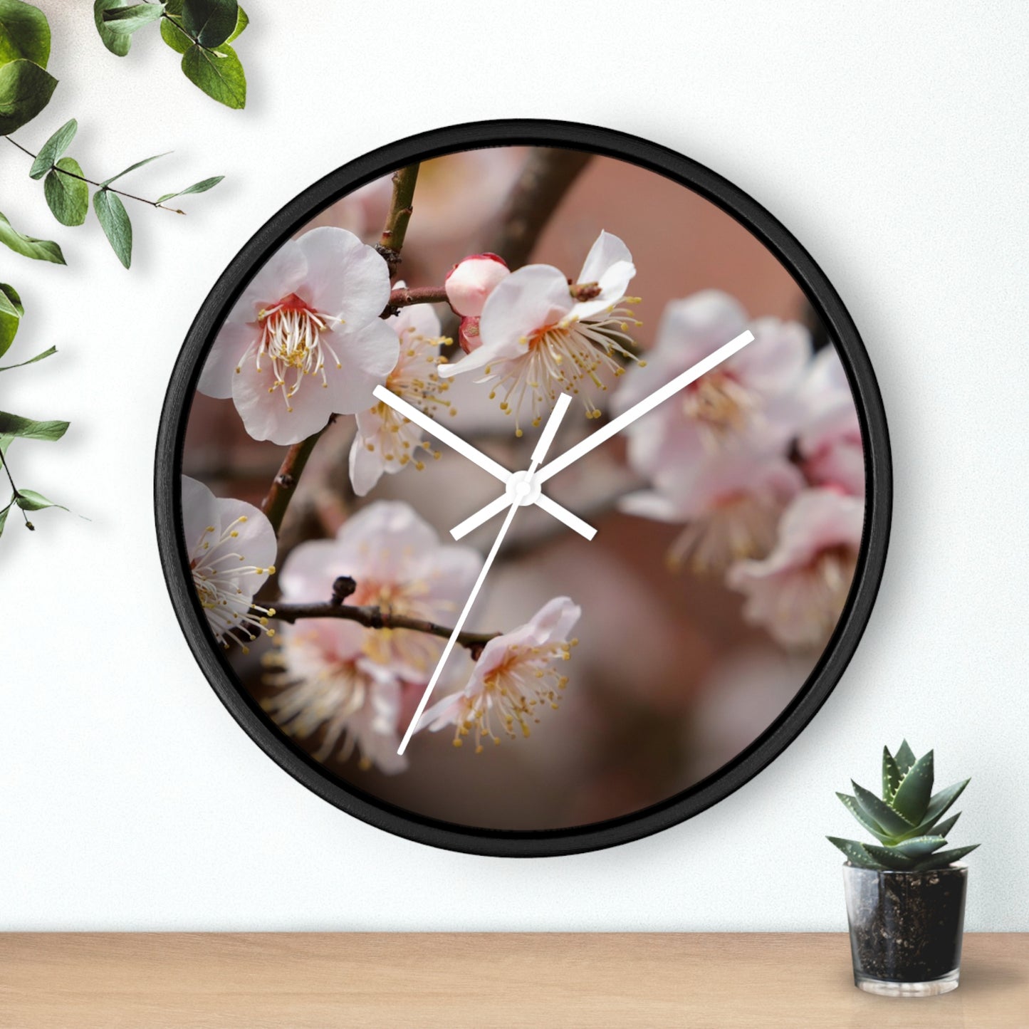 Elegant Floral Wall Clock