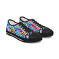 Colorful Abstract Pattern Low Top Sneakers – Bold Geometric Print