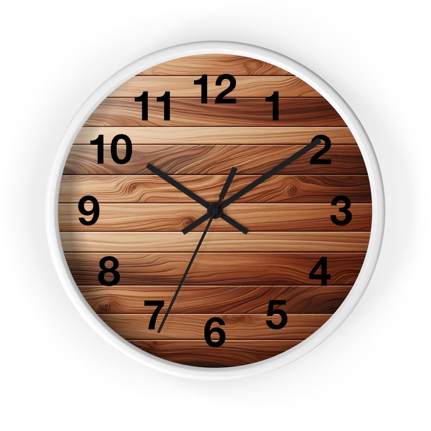 Rustic Wood Wall Clock - Natural Timber Home Decor