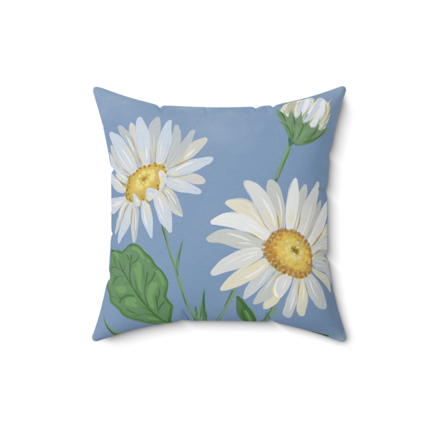 Daisy Floral Throw Pillow, Cozy Home Decor, Boho Chic Cushion,  Living Room Accent