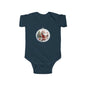 Christmas Baby Bodysuit - Vintage Santa Ornament Design