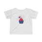 Patriotic Infant Tee with Cupcake Design, Baby Independence Day Outfit, 4th of July Celebration Shirt, Cute Toddler Tee, Summer Party [...]