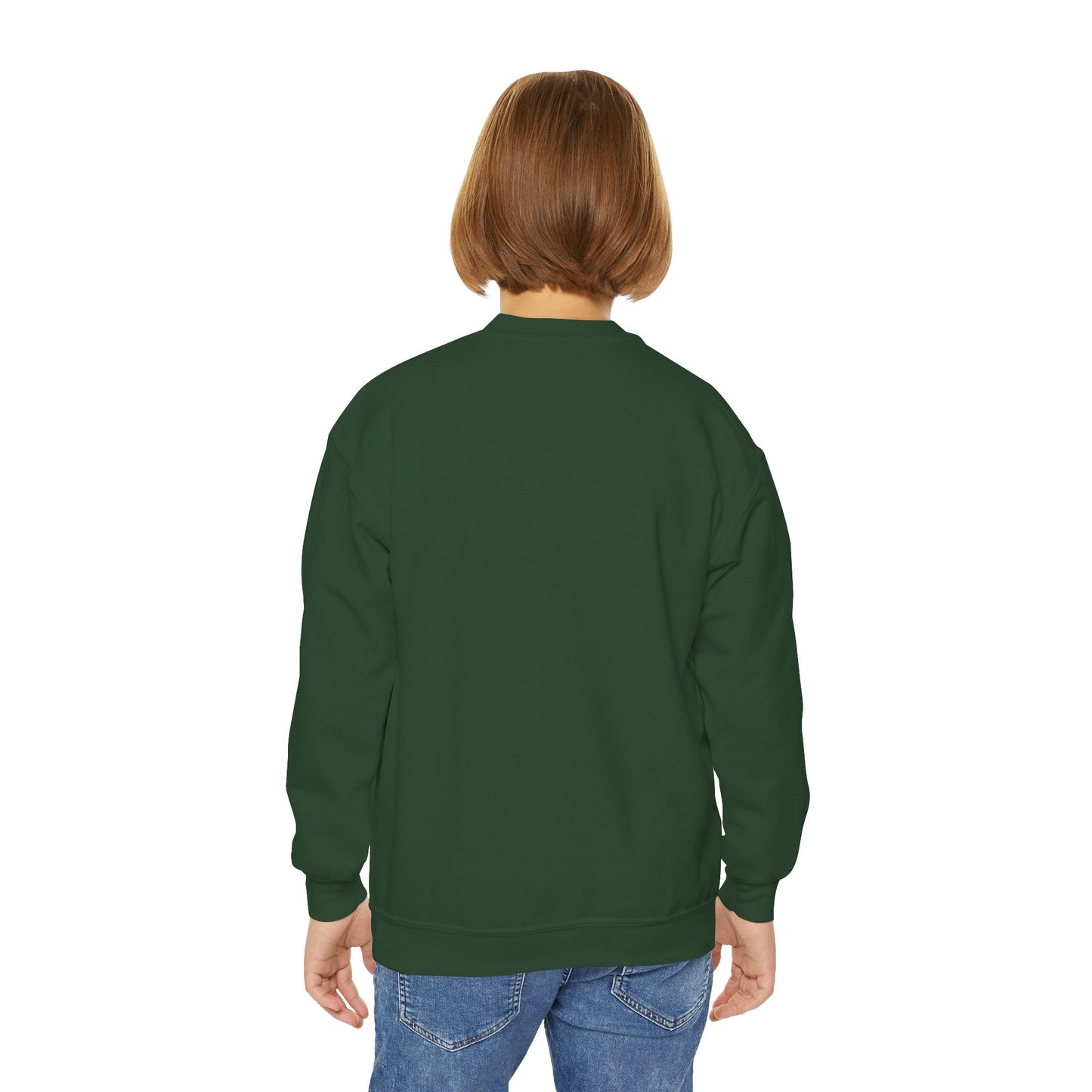 Cool Tiger Youth Crewneck Sweatshirt, Cute Animal Apparel, Teen Style, Gift for Kids, Casual Wear