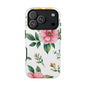 Floral Tough Phone Case — Pink Peony Protective Phone Cover