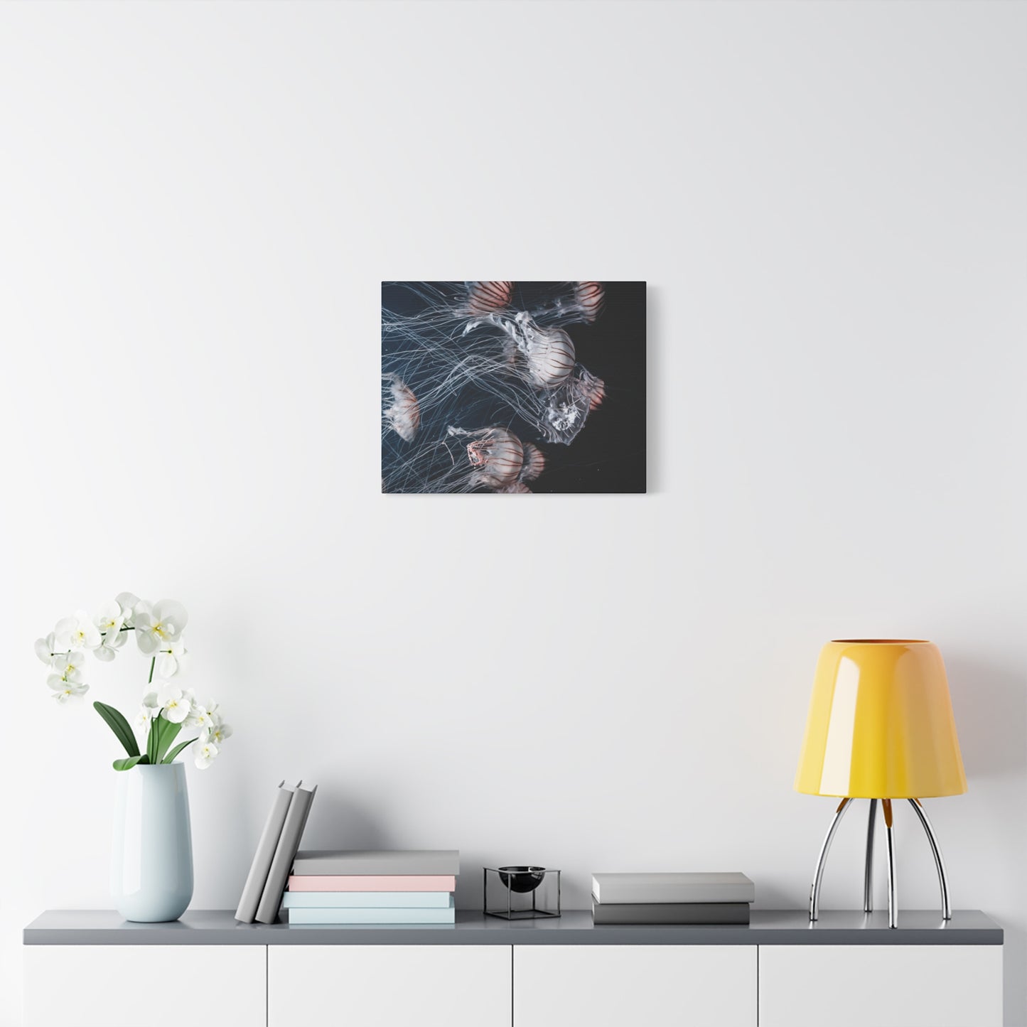 Jellyfish Swarm Matte Stretched Canvas