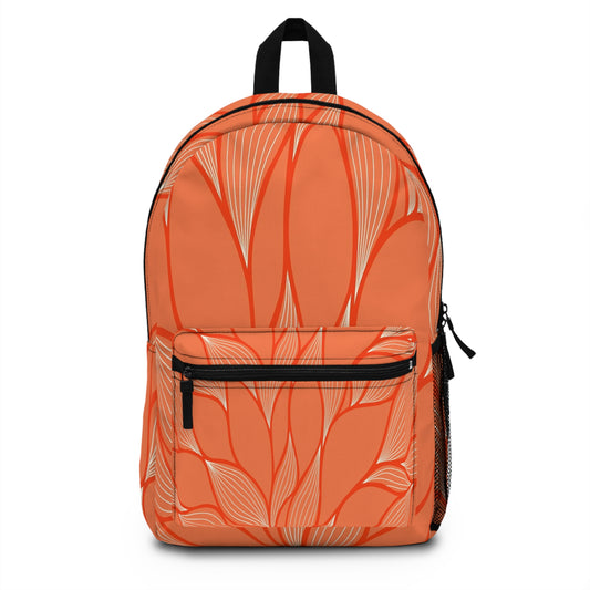 Floral Pattern Backpack, Stylish Daypack for School, Summer Travel Bag, Trendy Gift for Students, Floral Printed Bookbag