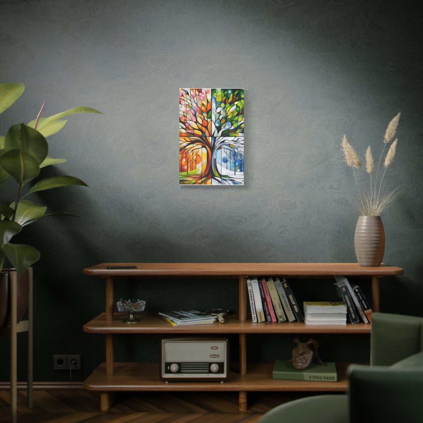 Seasons Tree Matte Canvas Wall Art — Stretched 1.25"