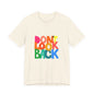 Don't Look Back T-Shirt — Colorful Retro Motivational Tee