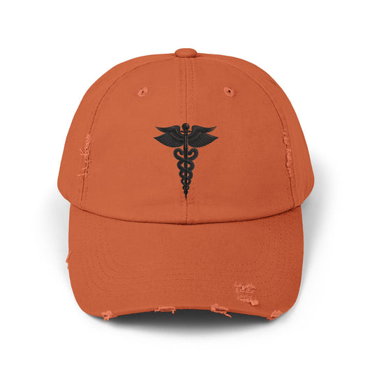 Unisex Distressed Cap with Caduceus Design, Perfect Gift for Healthcare Workers, Casual Style for Every Occasion, Fashionable Medical [...]