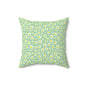 Spring Floral Square Pillow, Cozy Home Decor, Flower Accent Pillow, Gift for Garden Lovers, Living Room Cushion