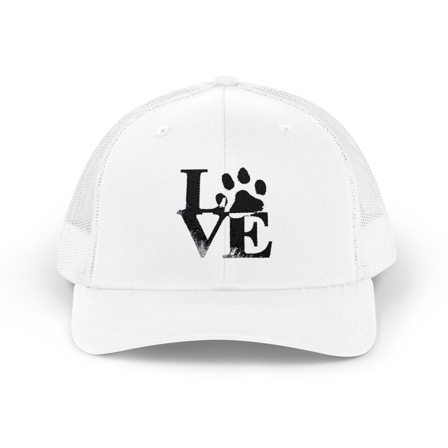 Love Paw Print Trucker Cap for Animal Lovers