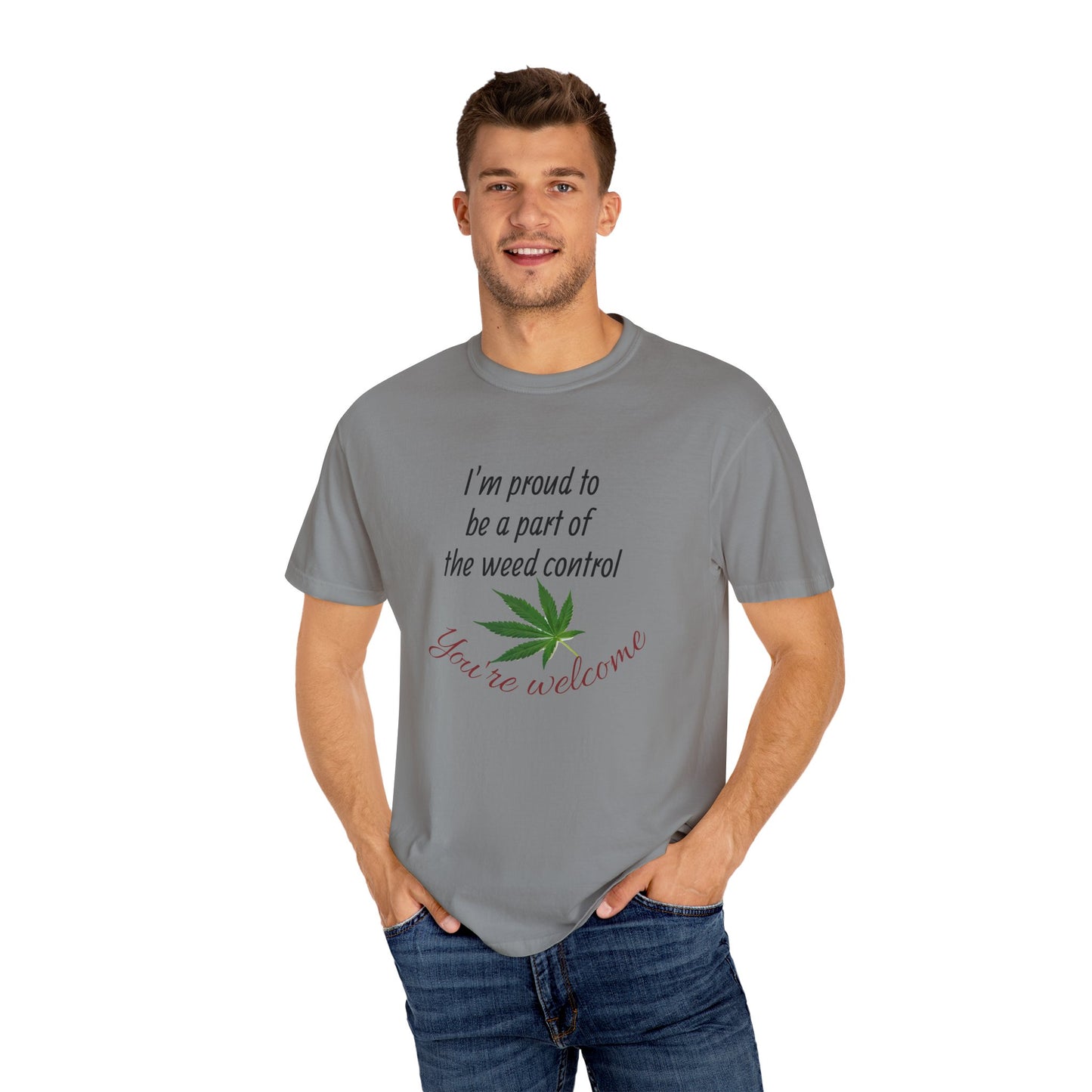 Proud Weed Control Unisex T-shirt, Cannabis Enthusiast Gift, Stoner Humor Tee, Eco-Friendly Apparel, Perfect for 420 Celebrations