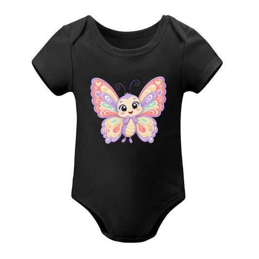 Short Sleeve Baby Romper - Butterfly