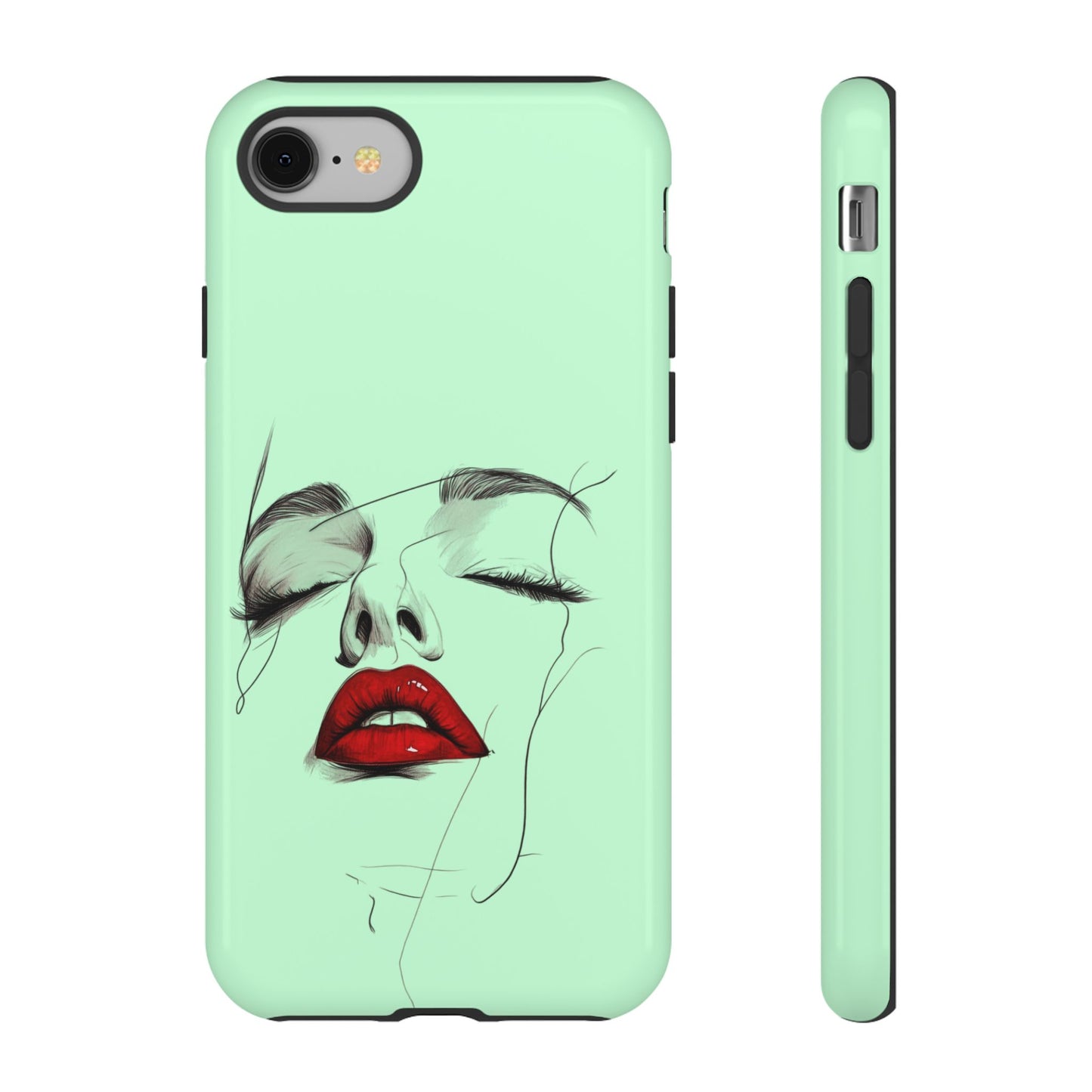 Stylish Phone Case, Artistic Phone Cover, Trendy Tech Accessory, Unique Cell Phone Protector, Gift for Her, Modern Aesthetic