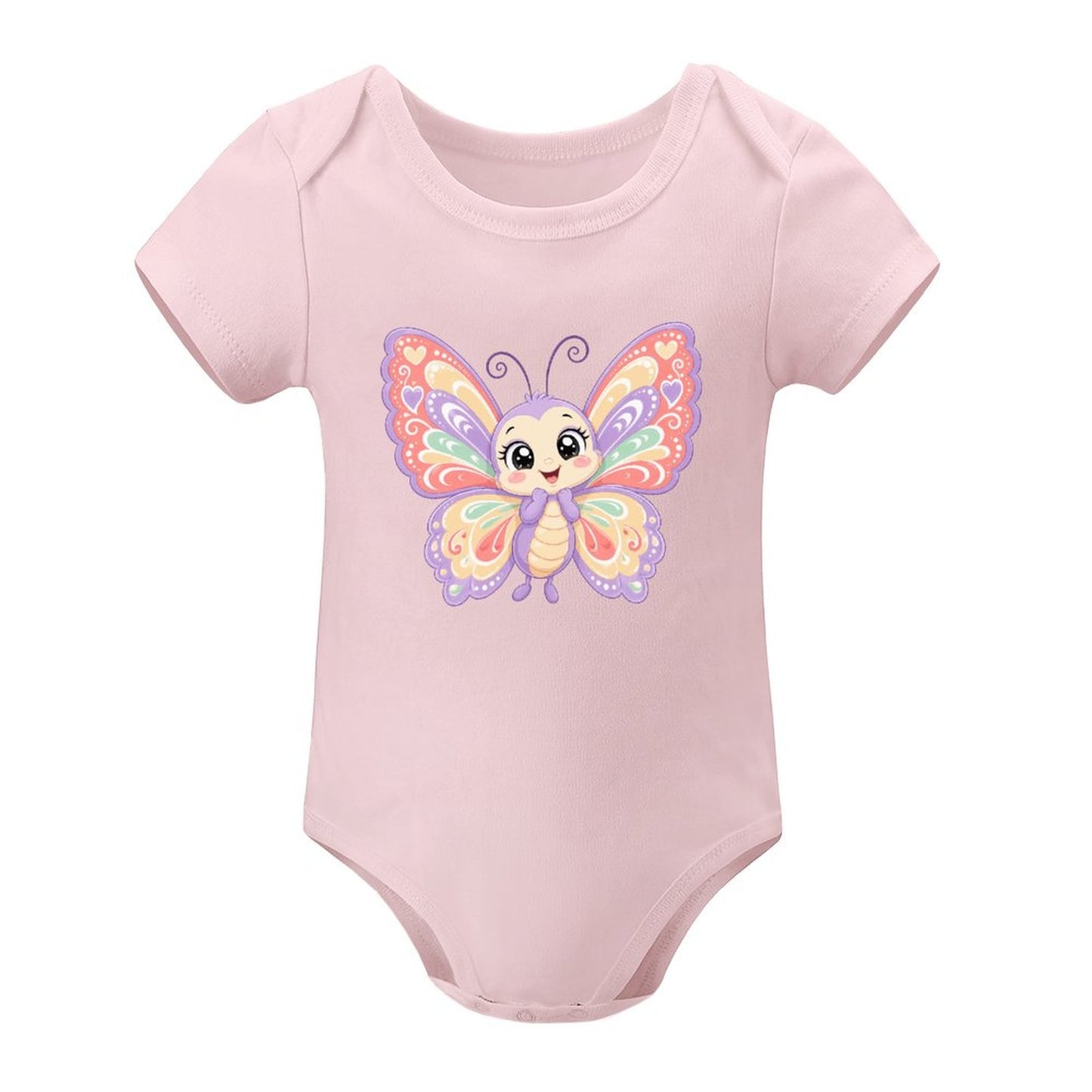 Short Sleeve Baby Romper - Butterfly