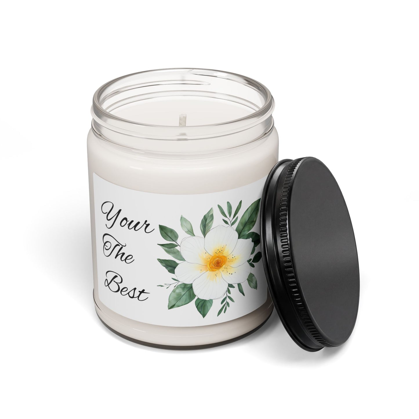 Soy Candle - "You're The Best" Floral Scented Candle (9oz)