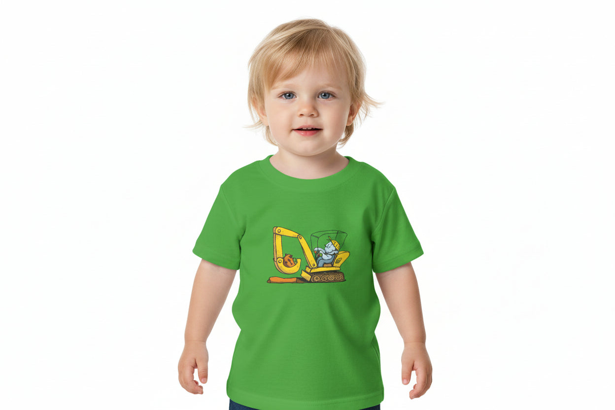 Cute Construction Theme Infant Tee, Baby T-Shirt, Toddler Clothing, Birthday Gift, Playful Outfit, Unique Baby Wear