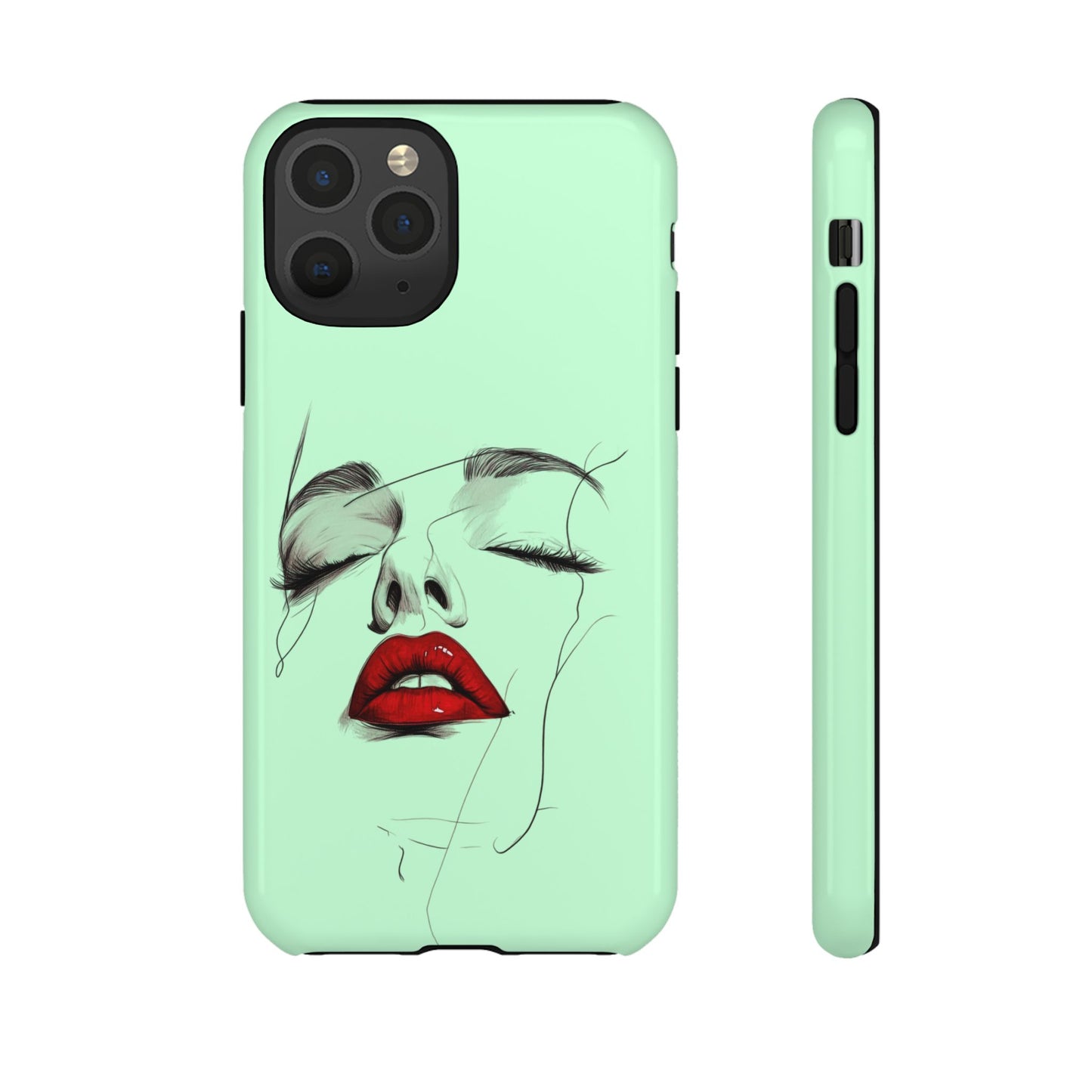 Stylish Phone Case, Artistic Phone Cover, Trendy Tech Accessory, Unique Cell Phone Protector, Gift for Her, Modern Aesthetic