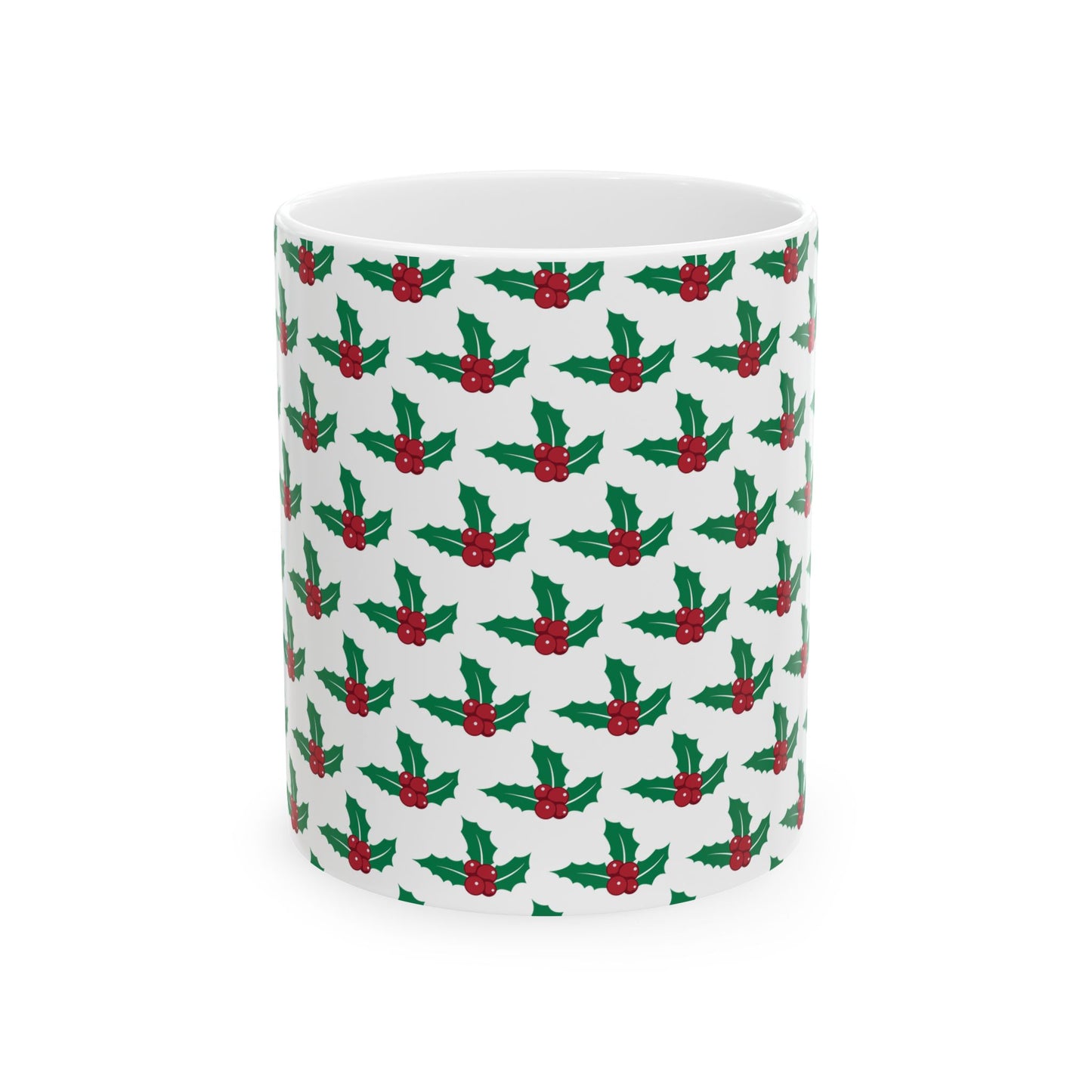 Festive Santa Ceramic Mug, Holiday Coffee Cup Gift, Christmas Decor, Seasonal Drinkware, Cute Santa Claus Mug, 11oz or 15oz
