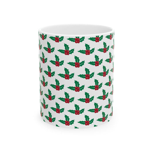 Festive Santa Ceramic Mug, Holiday Coffee Cup Gift, Christmas Decor, Seasonal Drinkware, Cute Santa Claus Mug, 11oz or 15oz