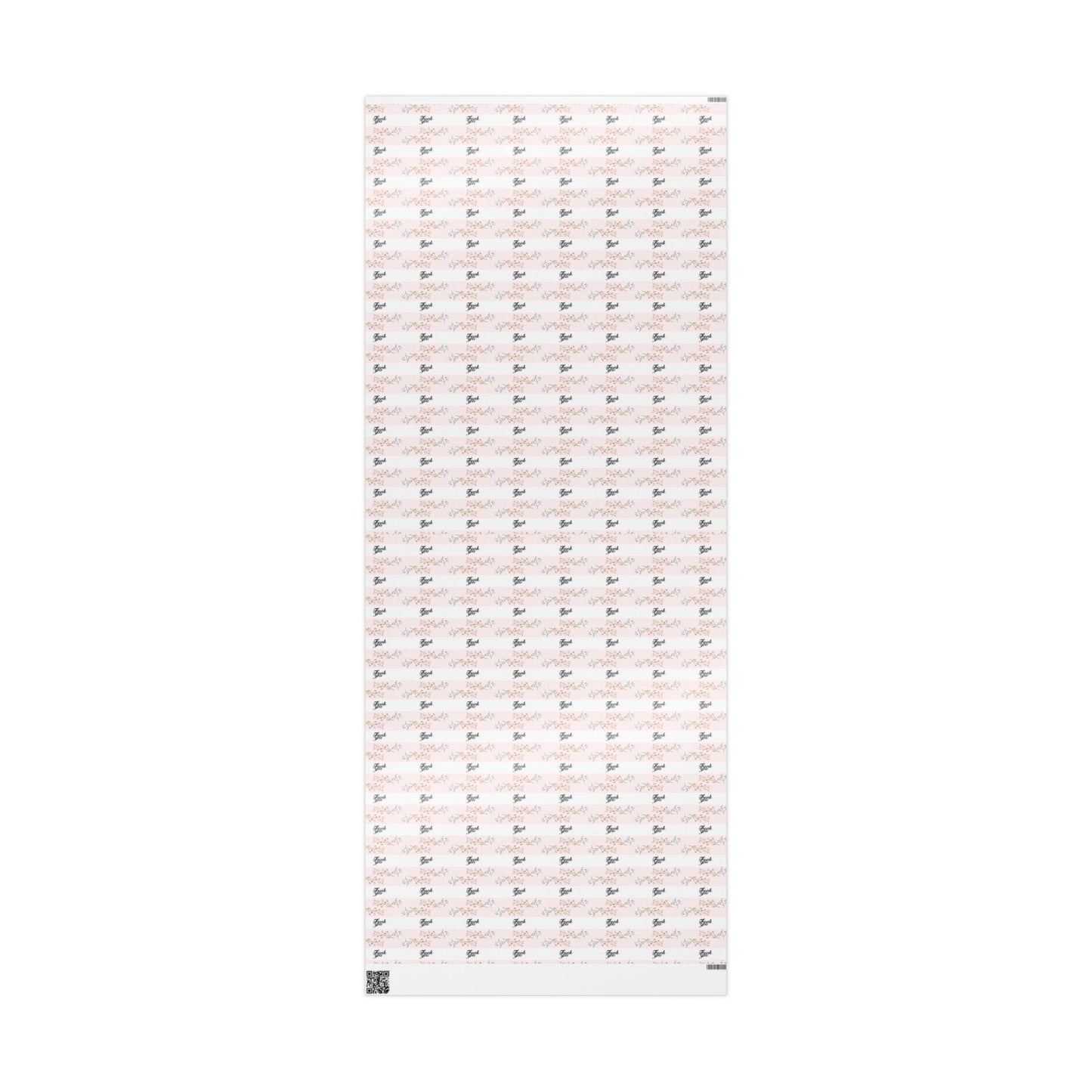 Floral Pink Thank you Wrapping Paper Roll