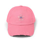 Floral Distressed Cap | Trendy Hat for Spring and Summer | Perfect Gift for Floral Lovers, Outdoor Events, Festivals, Birthdays
