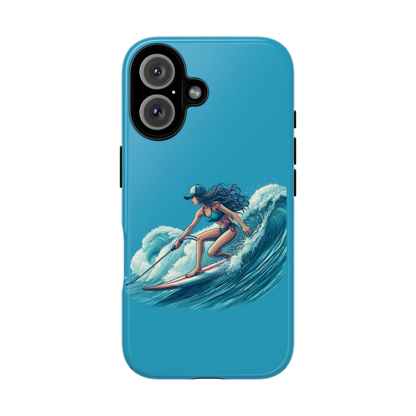 Surfing Phone Case, Coastal Vibes Phone Cover, Tough Cases for Beach Lovers, Ocean Art Phone Accessories, Summer Gift Idea