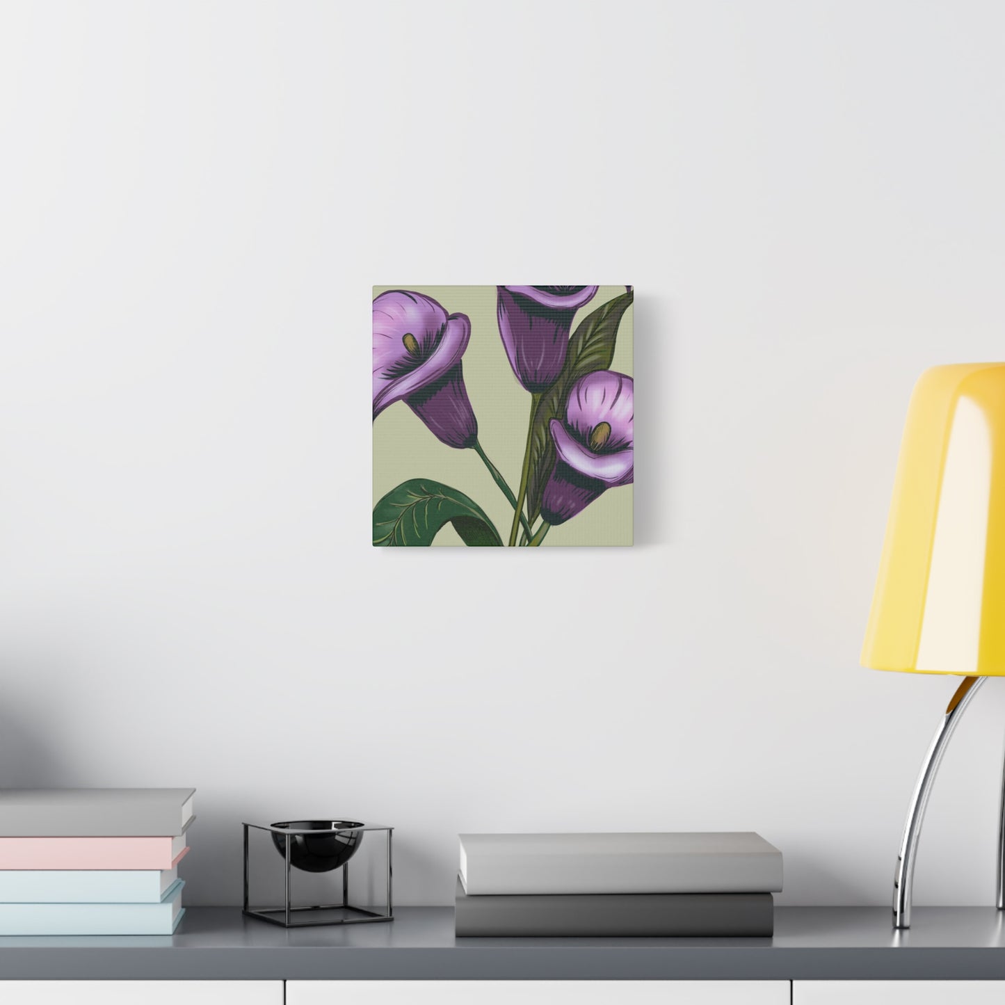 Copy of Matte Canvas, Stretched, 1.25" Purple Flowers