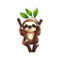 Cute Sloth Sticker — Kiss-Cut Vinyl Decal for Laptops, Water Bottles & Notebooks
