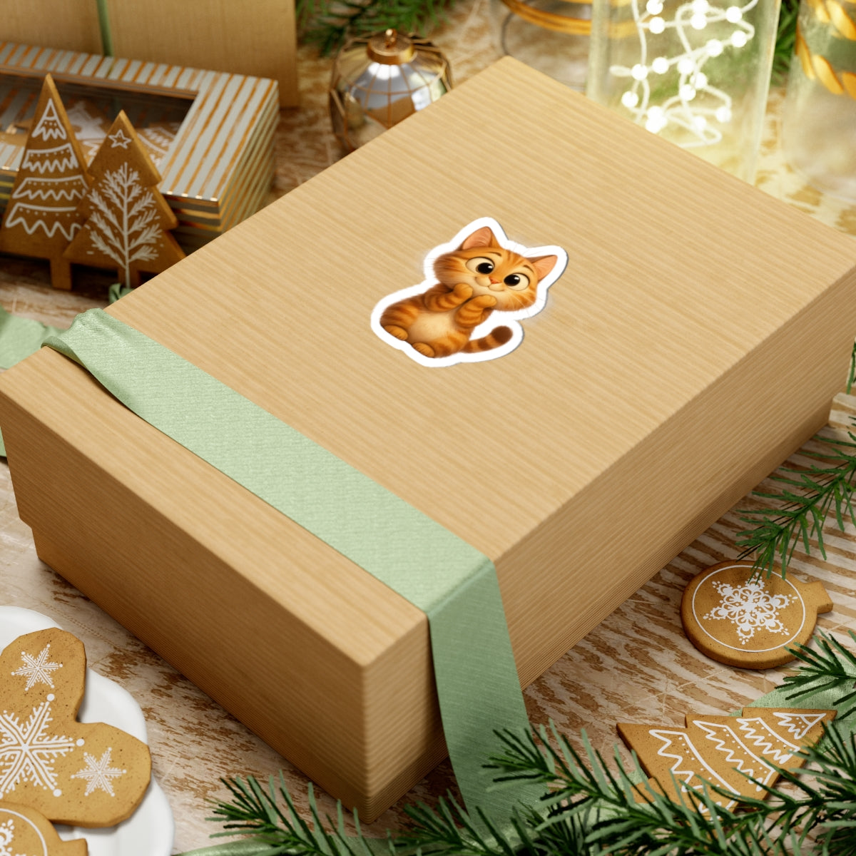 Adorable Cat Kiss-Cut Stickers - Perfect for Cat Lovers and Personalization