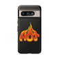 Stylish Phone Case, Hot Flames Design, Gift for Teens, Trendy Accessory, Protective Cover, Unique Phone Case