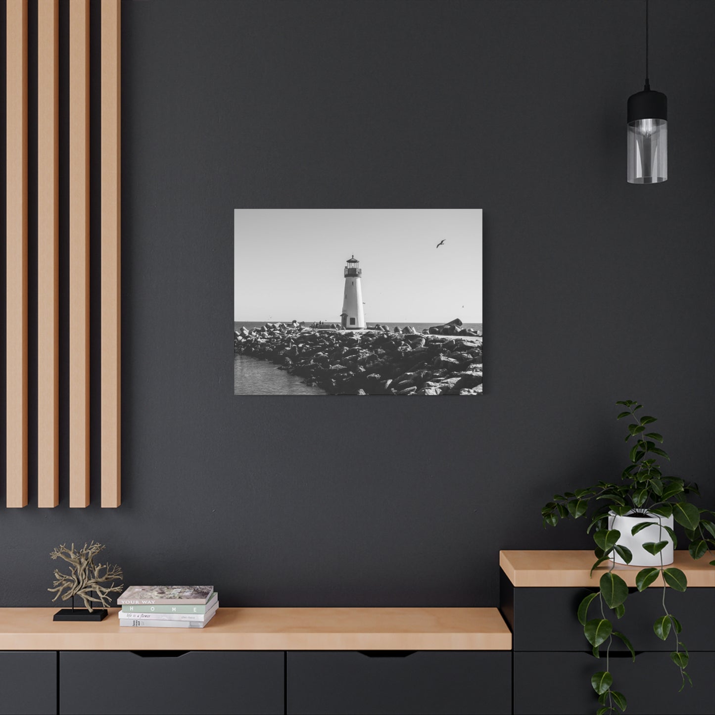Matte Canvas, Stretched, 1.25" - Lighthouse