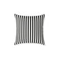 Black & White Vertical Stripe Throw Pillow — Modern Decorative Cushion