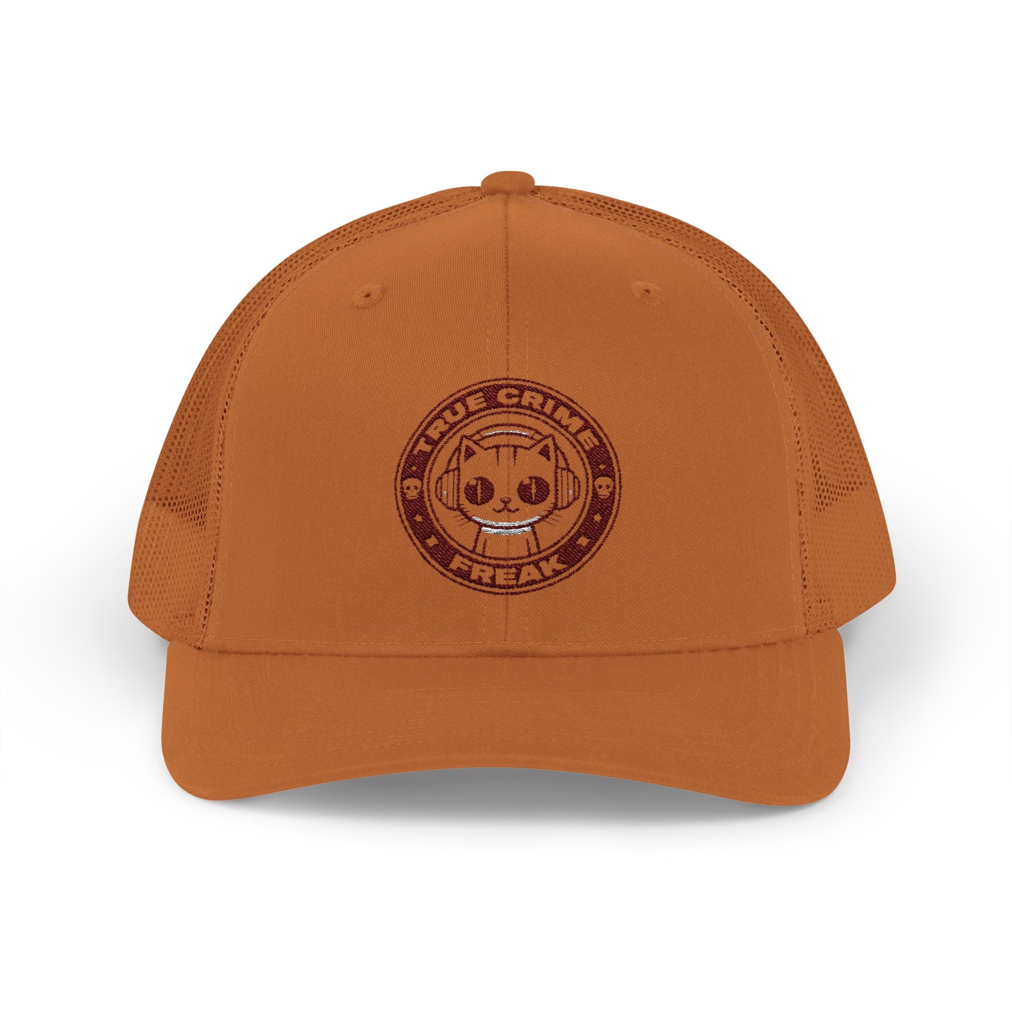 Trucker Cap — Cute Cat Circle Patch Snapback