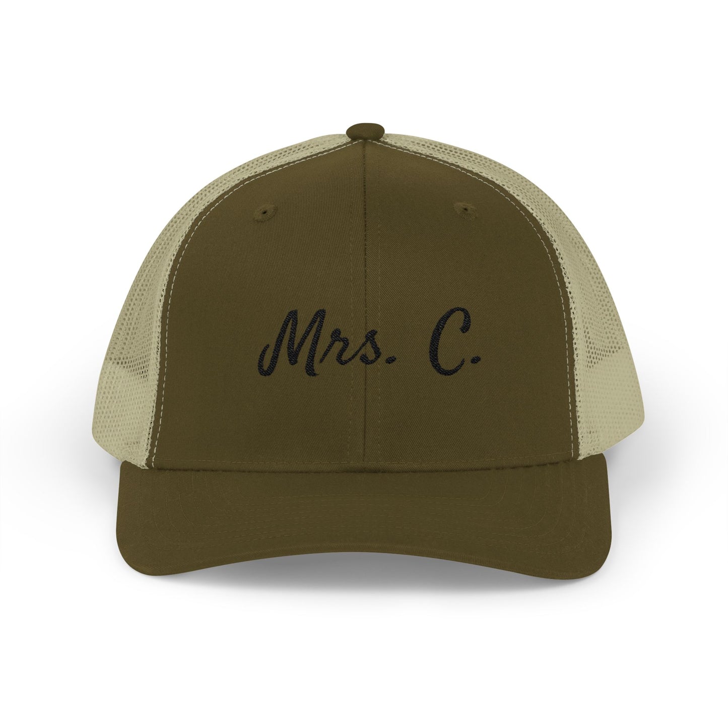 Mrs. C. Snapback Trucker Cap for Newlyweds, Wedding Gift, Bride Hat, Personalized Cap, Casual Style Accessories