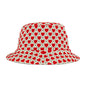 Heart Pattern Bucket Hat — Red Retro Love